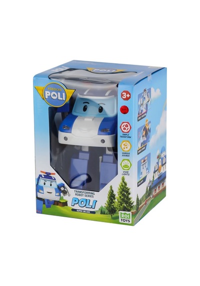 Polı Mrt-685 Sesli Ve Işıklı Robocar Poli Büyük Transforming Robot Poli