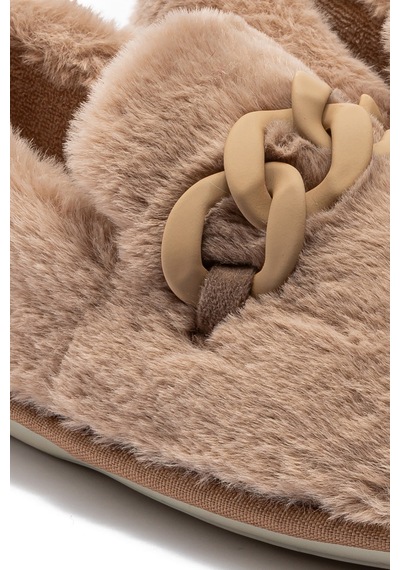 Twigy Angel Kadın Peluş Ev Ayakkabısı Bej 37/41 Bej