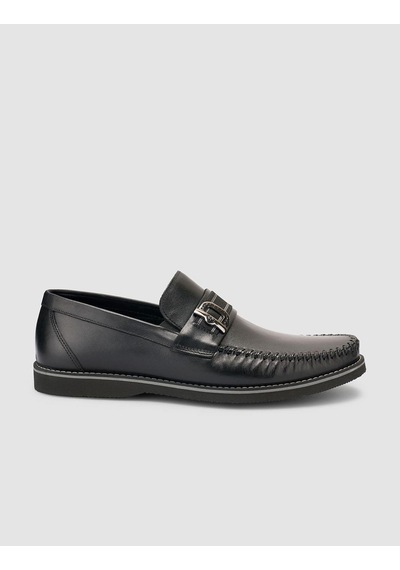 Cabani Miramar %100 Hakiki Deri Siyah Erkek Loafer