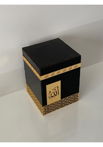 Aynalı Pleksi Motifli Ahşap Kabe