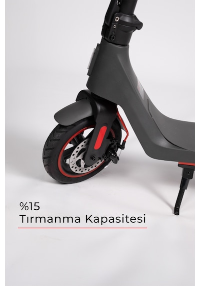 A1 Elektrikli Scooter 350w Güç - Kırmızı Kırmızı - Siyah