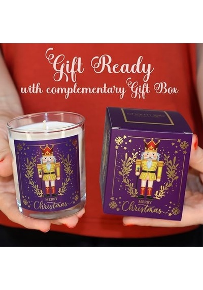 Charm Lab Candle Kurşun Asker Nutcracker Tasarımlı Mum, Mor Renk Temalı, 135 G Doğal Bio Balmumu, 40 Saat Yanma Süresi, Cam Kavanoz, Şık Bristol Kutulu, Yılbaşı Koleksiyonu Hazır Hediye 50 x 22 Charm Lab Candle Kurşun Asker Nutcracker Tasarımlı Mum, Mor Renk Temalı, 135 G Doğal Bio Balmumu, 40 Saat Yanma Süresi, Cam Kavanoz, Şık Bristol Kutulu, Yılbaşı Koleksiyonu Hazır Hediye 50 x 22