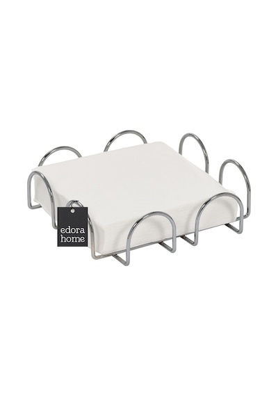 Parlak Silver 18 Cm Peçetelik Büyük Boy Peçete Standı Kafe Restoran Otel Paslanmaz Metal Gümüş