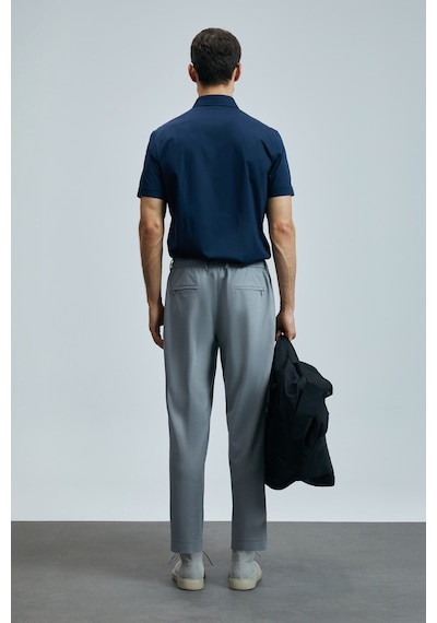 Lufian Erkek Sımon Smart Slim Fit Chino Pantolon 111190337 Gri Gri