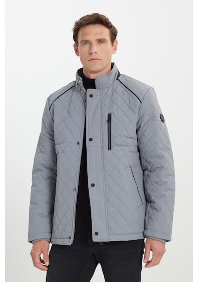 AC&Co / Altınyıldız Classics Erkek Grı Standart Fit Normal Kesim Dik Yaka Kapitone Desenli Çıtçıtlı Yan Cepli Overcoat Gri AC&Co / Altınyıldız Classics Erkek Grı Standart Fit Normal Kesim Dik Yaka Kapitone Desenli Çıtçıtlı Yan Cepli Overcoat Gri