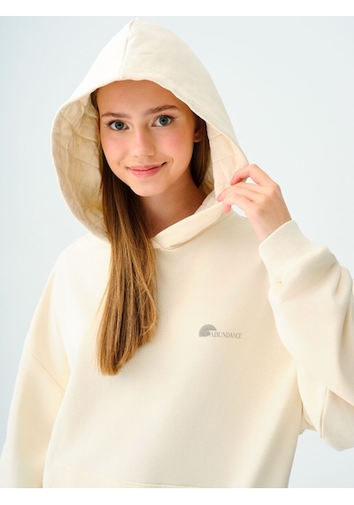 LOFT Oversize Kadın Sweatshirt Ekru