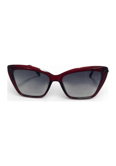 Emvin Bordo Çerçeve Vintage Retro Güneş Gözlüğü Kırmızı