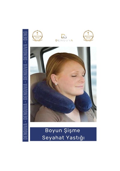 Boyunyastığı Ergonomik Konforlu Araç Boyun Destek Pratik Şişirilebilir Boyun Şişme Seyahat Yastığı