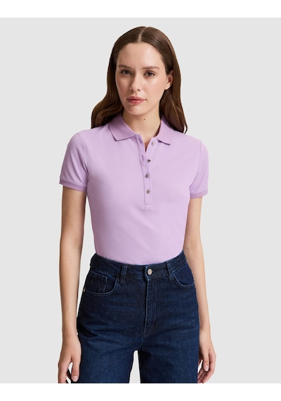 Pierre Cardin Kadın Lila Tişört Basic 50325456-vr034