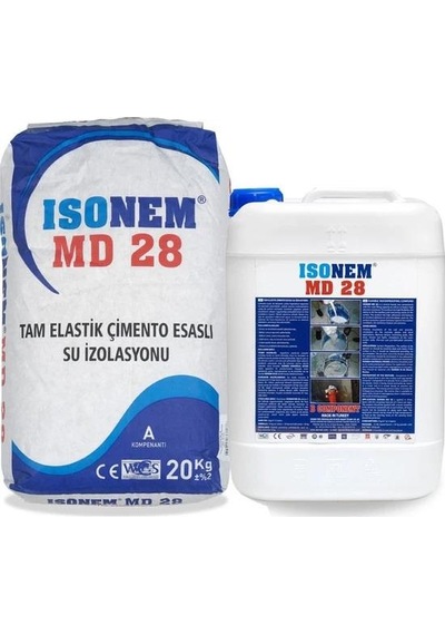 Isonem Md 28 A+B Çimento Esaslı Su Izolasyonu 30Kg