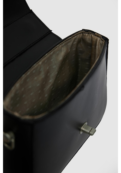Shule Bags Cobble Small Çapraz Çanta Siyah Siyah