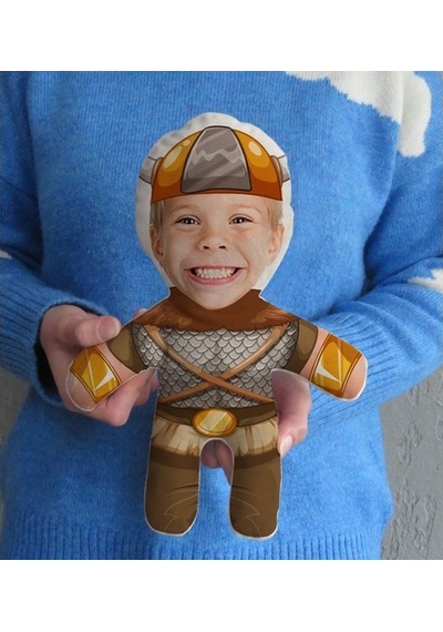 Kişiye Özel Fotoğraflı Çocuk Viking Bebek Yastık-1
