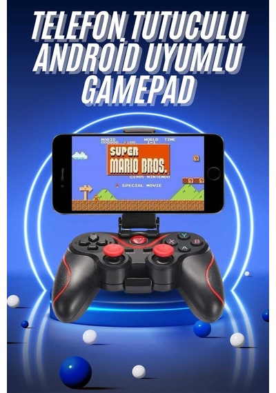 Joystik Gamepad Bluetooth Telefon Tutucu Oyun Kolu Telefon Android Uyumlu Mh-hs2140-4170 Siyah Joystik Gamepad Bluetooth Telefon Tutucu Oyun Kolu Telefon Android Uyumlu Mh-hs2140-4170 Siyah