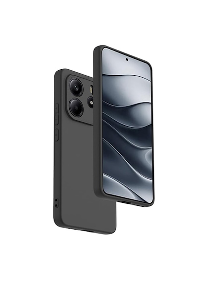 Xiaomi Redmi Note 14 Kılıf Korumalı Silikon + Ekran Koruyucu Cam