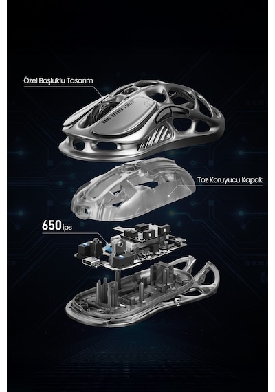 Gravastar Mercury M1 Pro Süper Hafif Kablosuz Gaming Mouse