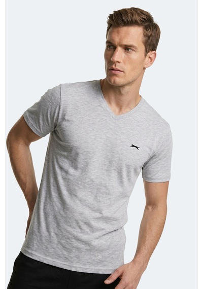 Slazenger Rıvaldo T Erkek Gri Tişört