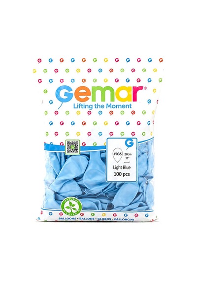 Metalik - Açık Mavi Balon 11 Inc - 28cm - 100pcs Bx40 Diğer