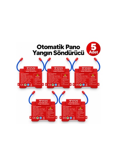 5 Adet Otomatik Pano Yangın Söndürücü Elektrik Panosu İçin Aerosol Söndürme Cihazı