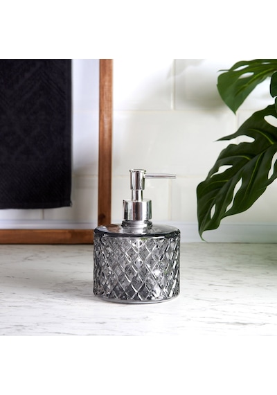 Angg Design Kristal Cam Sıvı Sabunluk - Füme Çok Renkli