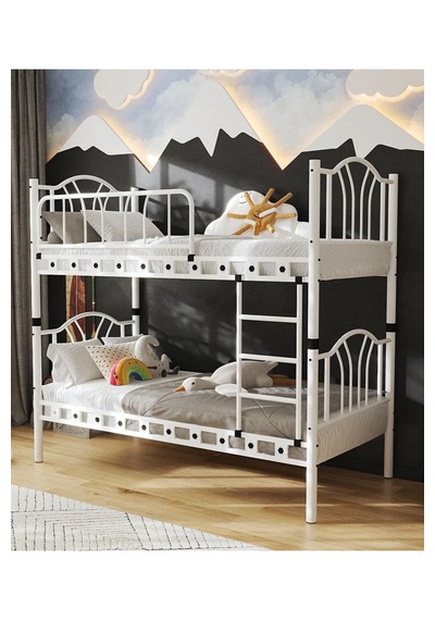 Missidea Bella Vintage Esintili Lüks Metal Ranza Beyaz 90x190 Cm 90 x 190