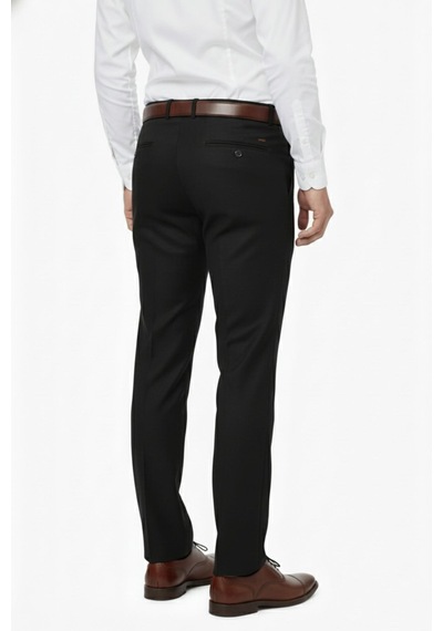 Kamer Erkek Regular Fit Klasik Pilesiz Kanvas Pantolon P1142 Bgl-st04795 Siyah