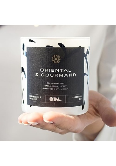 Oriental &amp Gourmand - Oryantal &amp Gurme Dekoratif Desenli Soya Mumu I 300 Gr Renkli Diğer
