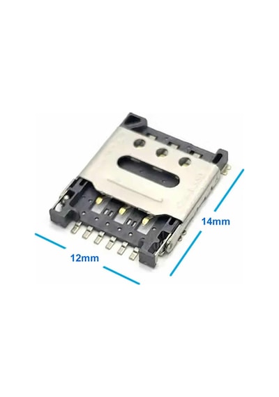 Nano Sim Kart Soket Micro 6 Pin Açılabilir Kilitli Kapak Gsm Akıllı Saat Apple Iphone Uyumlu Cep Telefonu