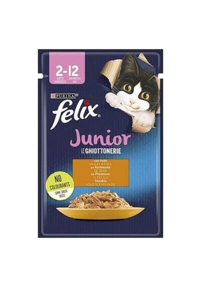 Pouch Junior Tavuklu Yavru Kedi Konservesi 85 Gr