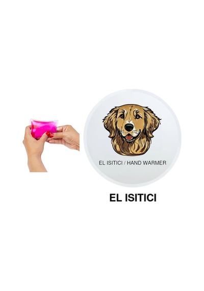 Sıa Kahverengi Köpek Cep Sobası,el Isıtıcı,sıcak Su Torbası Pvc 10x9,5cm Çok Renkli