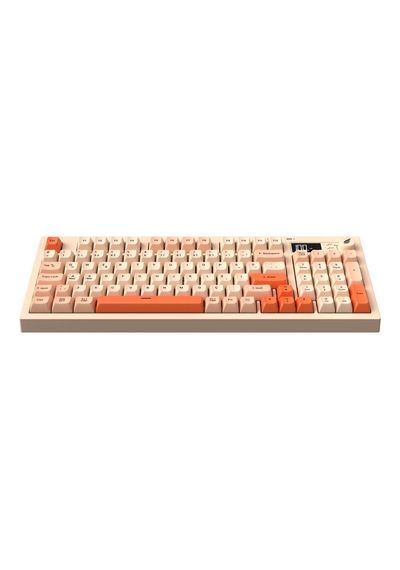 Hawk Gaming Hk230 Membrane Lcd Rgb Kablosuz/bluetooth Pembe Turuncu Full Türkçe Gaming Klavye