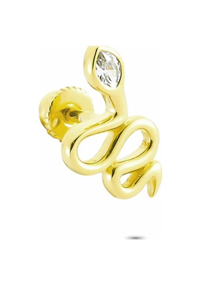 Glorria Altın Yılan Helix Piercing (540178401)