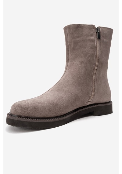 Luvishoes Lucano Vizon Süet Hakiki Deri Kadın Bot Vizon