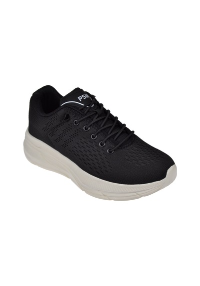 Pasomia Pullman Triko Kadın Spor Ayakkabı Sneaker Dum-518 Siyah Beyaz