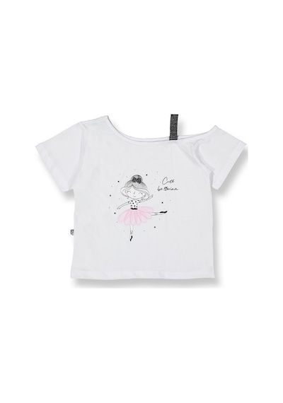 Novy Baby Tüllü Etek Düşük Omuzlu Tshirt Kız Çocuk 2'li Takım - 2-9 Yaş