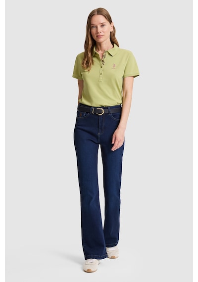U.s. Polo Assn. Kadın Çağla Tişört Basic 50321798-vr016 Cagla
