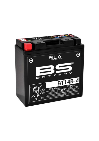 Bs Battery Bt14b-4 Sla Motosiklet Aküsü Sla Tipi