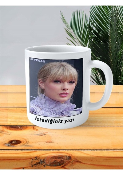 Taylor Swift Baskılı Kupa Bardak Kişiye Özel Desen 2 Çok Renkli