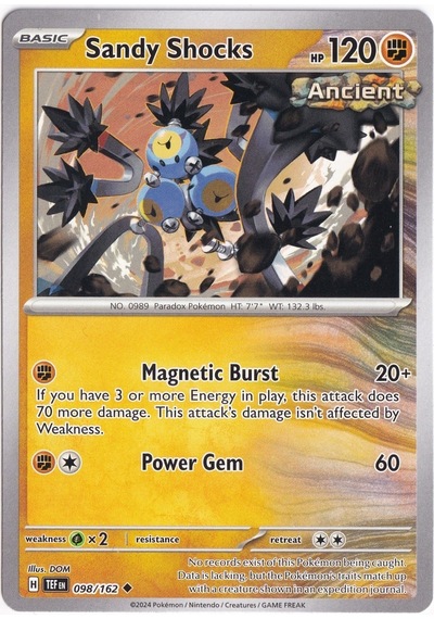 Sandy Shocks 098/162 - Temporal Forces - Pokemon Kartı Mint
