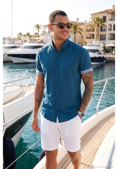 Buratti Erkek Gömlek Cf21s112546 İndigo Indigo