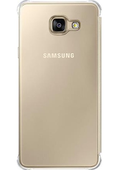 Galaxy A7 2016 A710f İle Uyumlu Clear View Cover Altın Ef-za710cfegww Gold