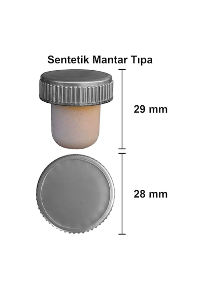 750 Ml Yeşil Şarap Şişesi Sentetik Mantar Tıpalı Ve Kapüşonlu Boş Çukur Cam Şişe 1 Adet