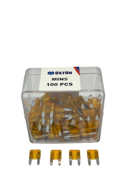 Mini Bıçak Sigorta 5 Amper 100 Adet Mini Boy Oto Sigorta 5a
