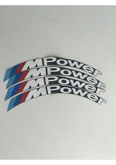 Bmw M Power Lastik Yazısı Seti 8 Adet
