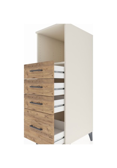 Kronos Dolap Tek Raflı 4 Çekmeceli 44x59x134 Aytaşı-çam Aytaşı