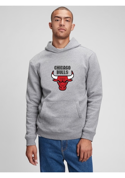 Unisex Kapşonlu Sweatshirt Gri-bohem Gri Mickey-20035