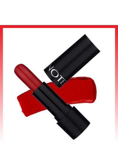 Note Cosmetics Deep Impact Lipstick 13 Impressive Red Kremsi Dokulu Yarı Parlak Ruj, Kırmızı 00