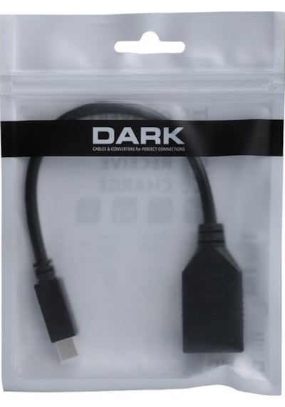 Dark Mini Display Port Erkek To Display Port Dişi 4k Destekli Dönüştürücü