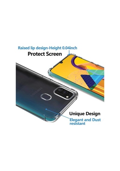 Galaxy M30S Köseleri Airbagli Anti Sok Seffaf Zirh Kilif 399034734