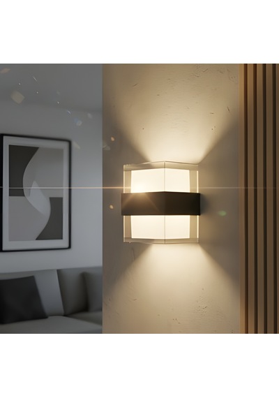 Kendal Kda734 Dekoratif Led Aplik 10w 900 Lümen Abs - Gün Işığı Siyah