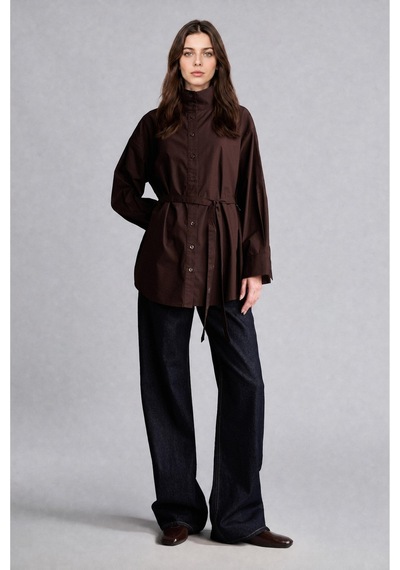 Defacto Regular Fit Dik Yaka Kuşaklı Poplin Uzun Kollu Tunik H3217ax26aubn340 Kahve-bn340 Defacto Regular Fit Dik Yaka Kuşaklı Poplin Uzun Kollu Tunik H3217ax26aubn340 Kahve-bn340